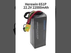 ハリーウィン 6S1P 22.2V 22000mAh ソフトパック ドローン バッテリー