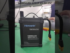16000mAh 12S 45.6V 25C リポ スマート UAV ドローン バッテリー