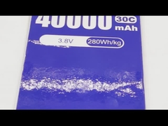 3.8V 40000mAh リポ電池 シングルセル 25C