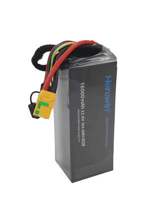 購入 6S1P 16000mAh 22.8V 25C ヘリーウィン バッテリー LiHv ドローン バッテリー パック オンライン製造