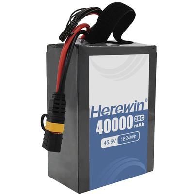購入 ハイパフォーマンスUAV用のHerewin半固体電池12S 45.6V 40000mAh オンライン製造
