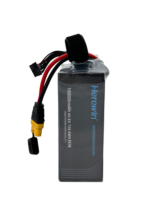 16000mAh 12S 45.6V 25C LiHv ポッチセル バッテリー ソフトパック ヘリーウィン UAV バッテリー