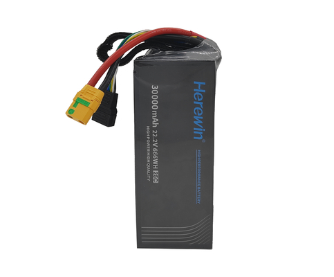 22.2V 6S1P ポッチソフトパック UAV バッテリーパック 30000 MAh 77*107*227mm