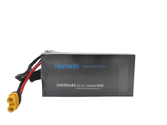 12S1Pソフトパック 45.6V LiHv Uav ドローンバッテリー 25C 30000mAh 6.9kg