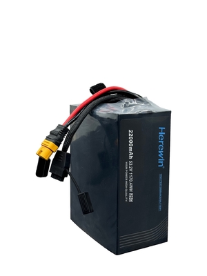 ソフトパック 25C ドローン リポバッグ バッテリー Herewin 14S1P 22Ah 53.2V UAV バッテリー パック