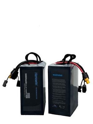 14S 53.2V 25C リポソフトパック ドローンバッテリーパック 30000mAh Herewin Uav リポバッテリー