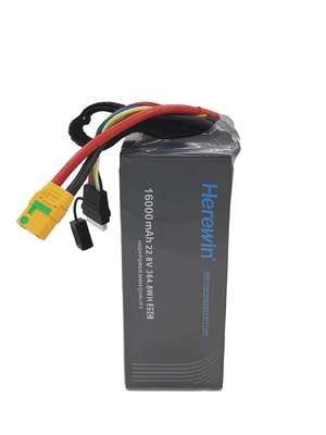この6S1P 25C リポドローン バッテリーパック 16000mAh 22.8V 2C 1.96KG
