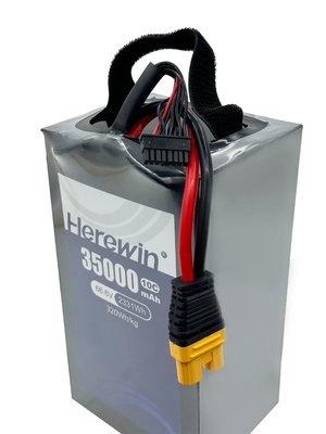 18S1P 35000mAh ソフトパック 66.6V 10C スプレーヤー UAV ドローン バッテリー