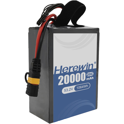 UAVの高速充電と耐久性Herewin半固体電池14S 53.2V 20000mAh