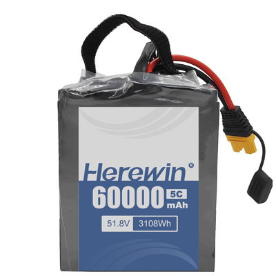 Herewin 半固体電池 14S2P 51.8V 60000mAh 長持ちと高容量